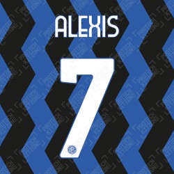 Alexis 7 (Official Inter Milan 2020/21 Home Club Name and Numbering)